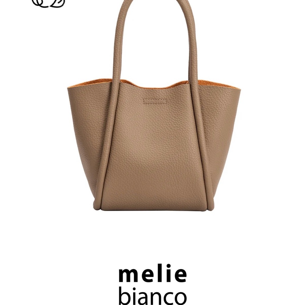 Melie Bianco Taupe Vegan Leather Purse - Picture 7 of 7